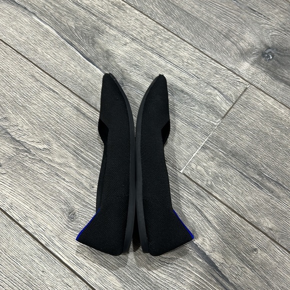 • Rothy’s • The Point Ballet Washable Flats Solid Black Womens 7.5 - Picture 4 of 8